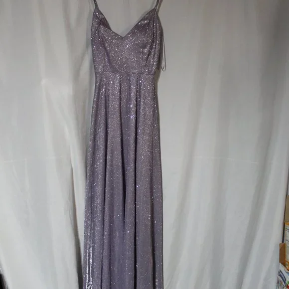 Windsor | Dresses | Windsor Purple Glitter Full Length Formal Dress |  Poshmark